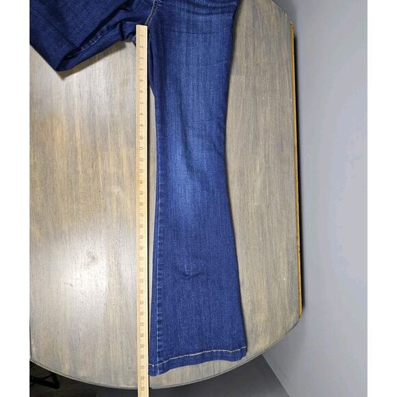 Spanx Jean-ish Bootcut Pants Medium Dark Wash Stretch Pull-On Denim Look - Picture 10 of 10